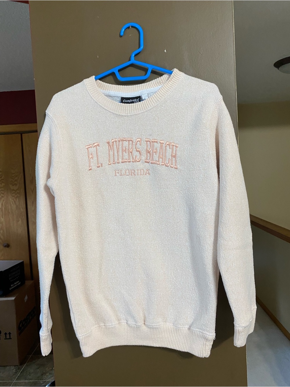 Light Pink 'Ft. Myers Beach' Crewneck Sweatshirt